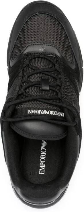 Emporio Armani lace-up chunky sneakers Black