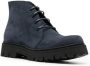 Emporio Armani lace-up leather ankle boots Blue - Thumbnail 2