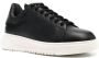 Emporio Armani lace-up leather sneakers Black - Thumbnail 2