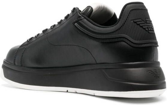 Emporio Armani lace-up low-top sneakers Black