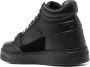 Emporio Armani leather high-top sneakers Black - Thumbnail 3