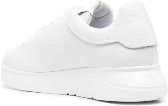 Emporio Armani leather low-top sneakers White