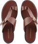 Emporio Armani leather thong sandals Brown - Thumbnail 4