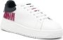 Emporio Armani logo-appliqué leather sneakers White - Thumbnail 2