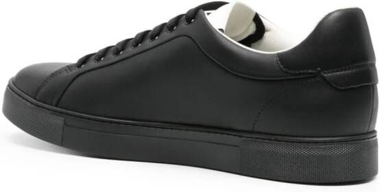 Emporio Armani logo-embossed lace-up sneakers Black