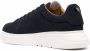 Emporio Armani logo-patch low-top suede sneakers Blue - Thumbnail 3