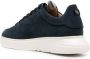 Emporio Armani logo-patch low-top suede sneakers Blue - Thumbnail 3