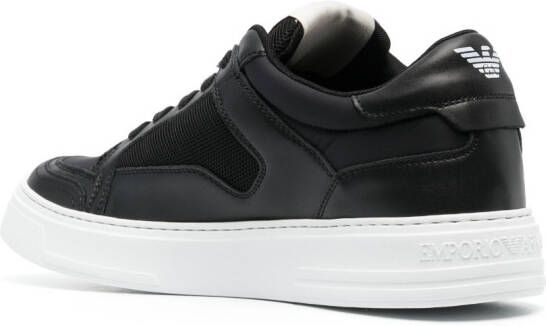 Emporio Armani logo-print lace-up sneakers Black