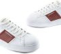 Emporio Armani logo-print leather sneakers White - Thumbnail 4