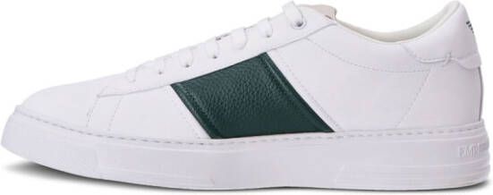 Emporio Armani logo-print low-top leather sneakers White