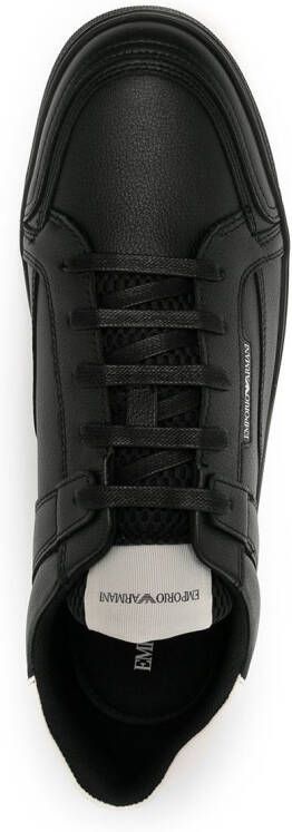 Emporio Armani logo-print low-top sneakers Black