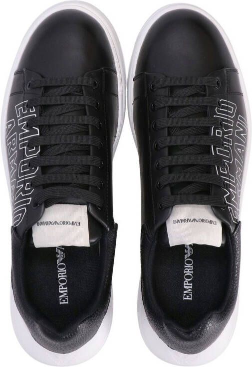 Emporio Armani logo-print low-top sneakers Black