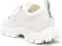 Emporio Armani low-top panelled leather sneakers Neutrals - Thumbnail 3