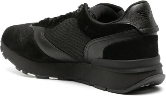 Emporio Armani mesh-panel low-top sneakers Black