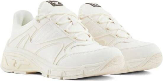 Emporio Armani panelled chunky sneakers Neutrals