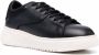 Emporio Armani panelled low-top leather sneakers Black - Thumbnail 2