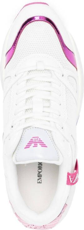 Emporio Armani panelled low-top sneakers White