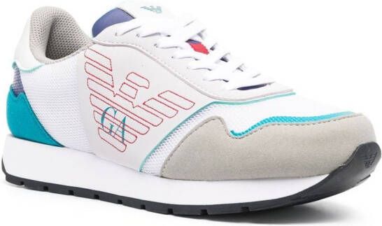 Emporio Armani panelled low-top sneakers White