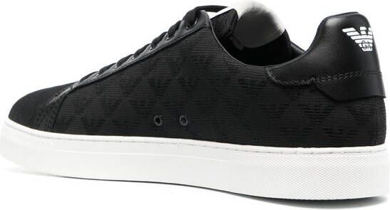 Emporio Armani quilted low-top sneakers Black