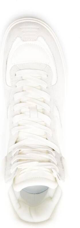 Emporio Armani tonal-design high-top sneakers White