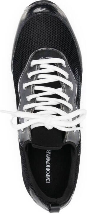 Emporio Armani transparent-detail low-top sneakers Black