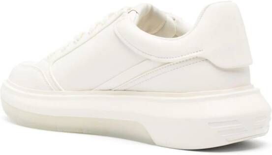 Emporio Armani low-top leather sneakers Neutrals