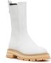 Ermanno Scervino Biker leather ankle boots White - Thumbnail 2