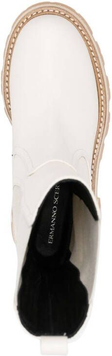 Ermanno Scervino mid-calf leather boots White