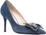 ESSERE stud-embellished pointed-toe pumps Blue - Thumbnail 2