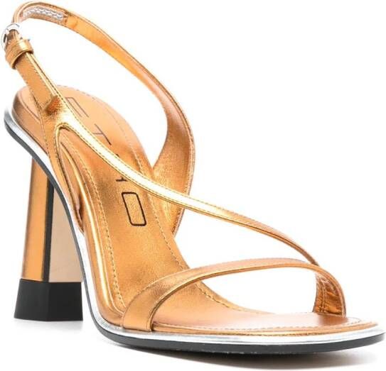 ETRO 120mm metallic-finish sandals Gold