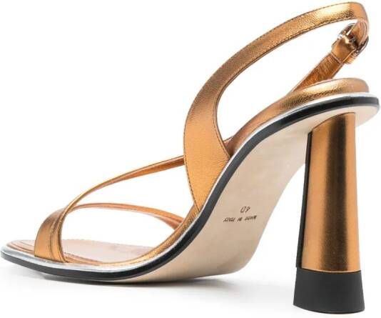ETRO 120mm metallic-finish sandals Gold