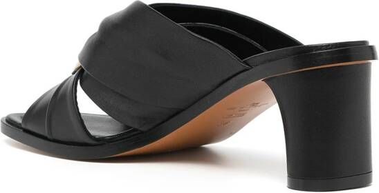 ETRO branded O-ring mid-heel sandals Black