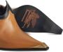 ETRO cowboy-style leather mules Brown - Thumbnail 4