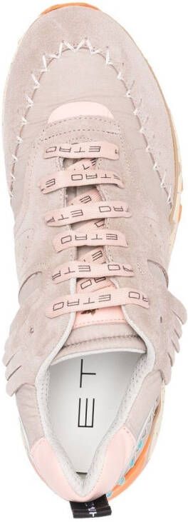 ETRO Earthbeat panelled low-top sneakers Neutrals