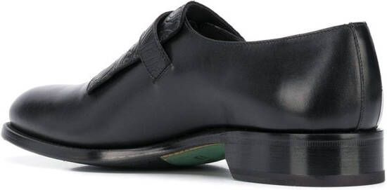 ETRO glossed monk shoes Black
