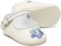 ETRO KIDS floral-embroidered ballerina shoes Neutrals - Thumbnail 2