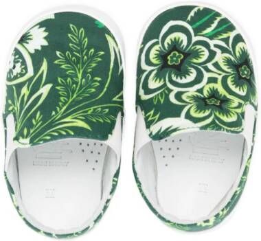 ETRO KIDS floral-print sneakers Green