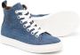 ETRO KIDS logo-embroidered high-top sneakers Blue - Thumbnail 2