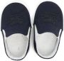 ETRO KIDS Pegaso-motif slip-on crib shoes Blue - Thumbnail 3