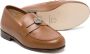 ETRO KIDS Pegaso-plaque leather loafers Brown - Thumbnail 2
