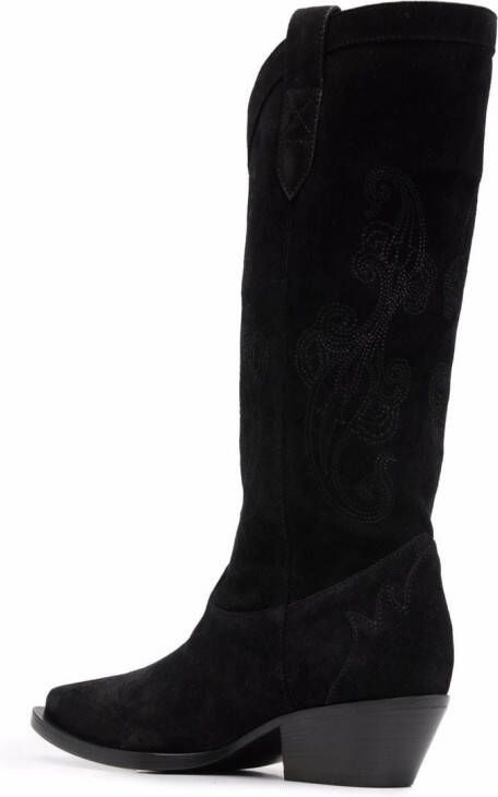 ETRO knee-high leather boots Black
