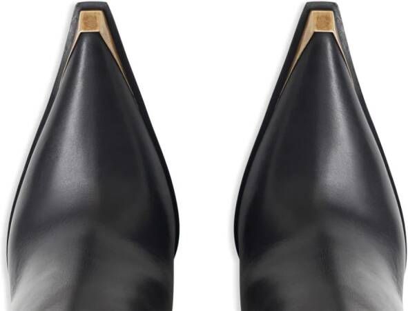 ETRO metallic toe-cap knee-high boots Black