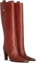 ETRO metallic toe-cap knee-high boots Red - Thumbnail 2