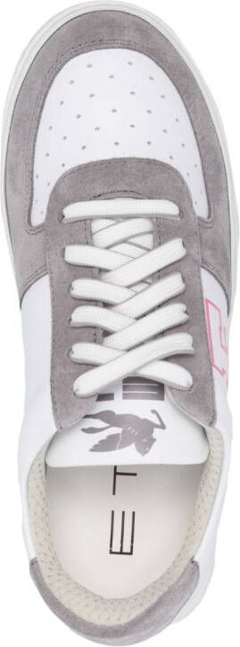 ETRO Pegaso leather sneakers Grey