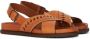 ETRO perforated-detail slingback sandals Orange - Thumbnail 2
