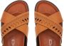 ETRO perforated-detail slingback sandals Orange - Thumbnail 4
