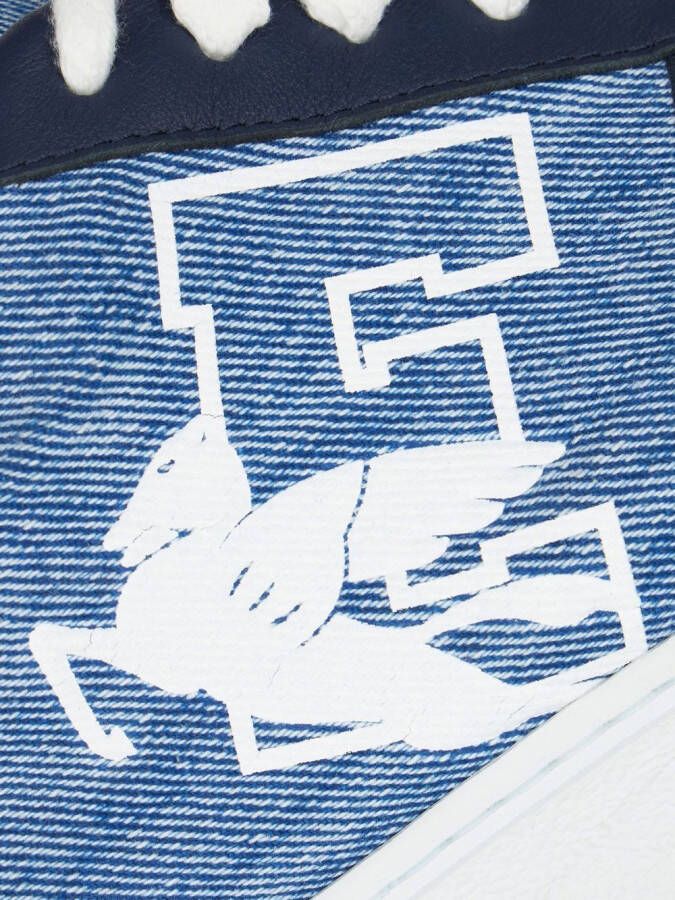 ETRO side logo-print low-top sneakers Blue