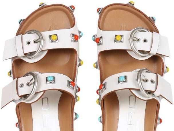 ETRO stone-embellished strappy sandals White