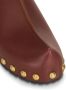 ETRO studded leather clogs Brown - Thumbnail 4