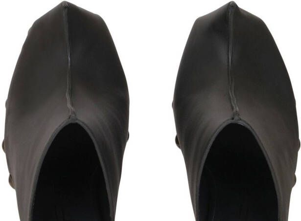 ETRO studded leather platform clogs Black